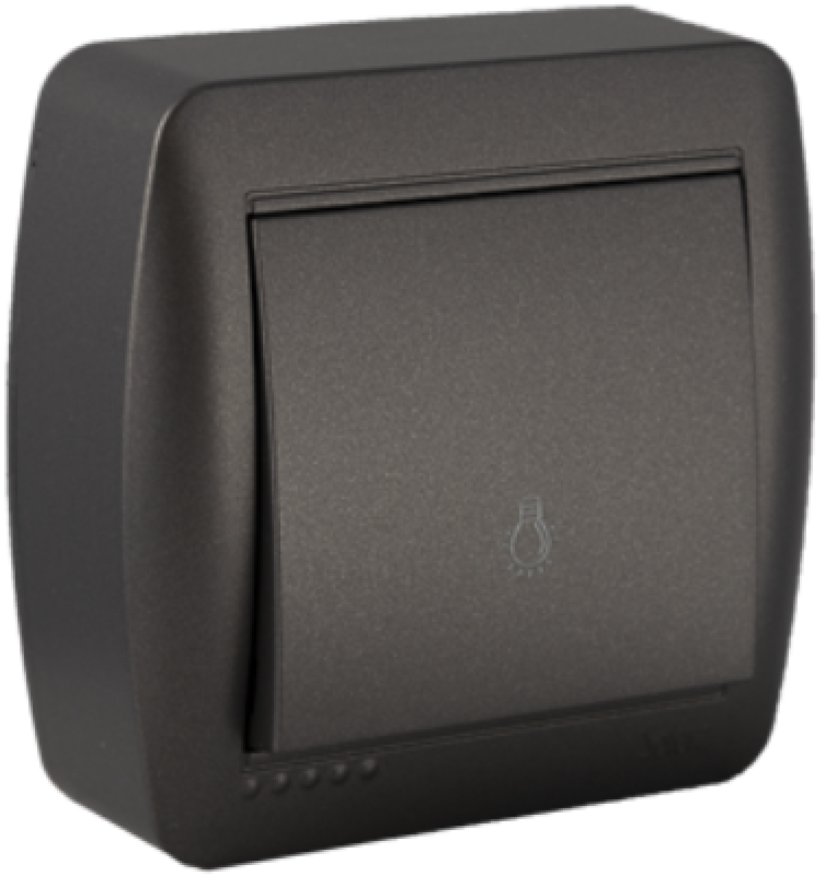 Surface-mounted light button 10A 250V~.