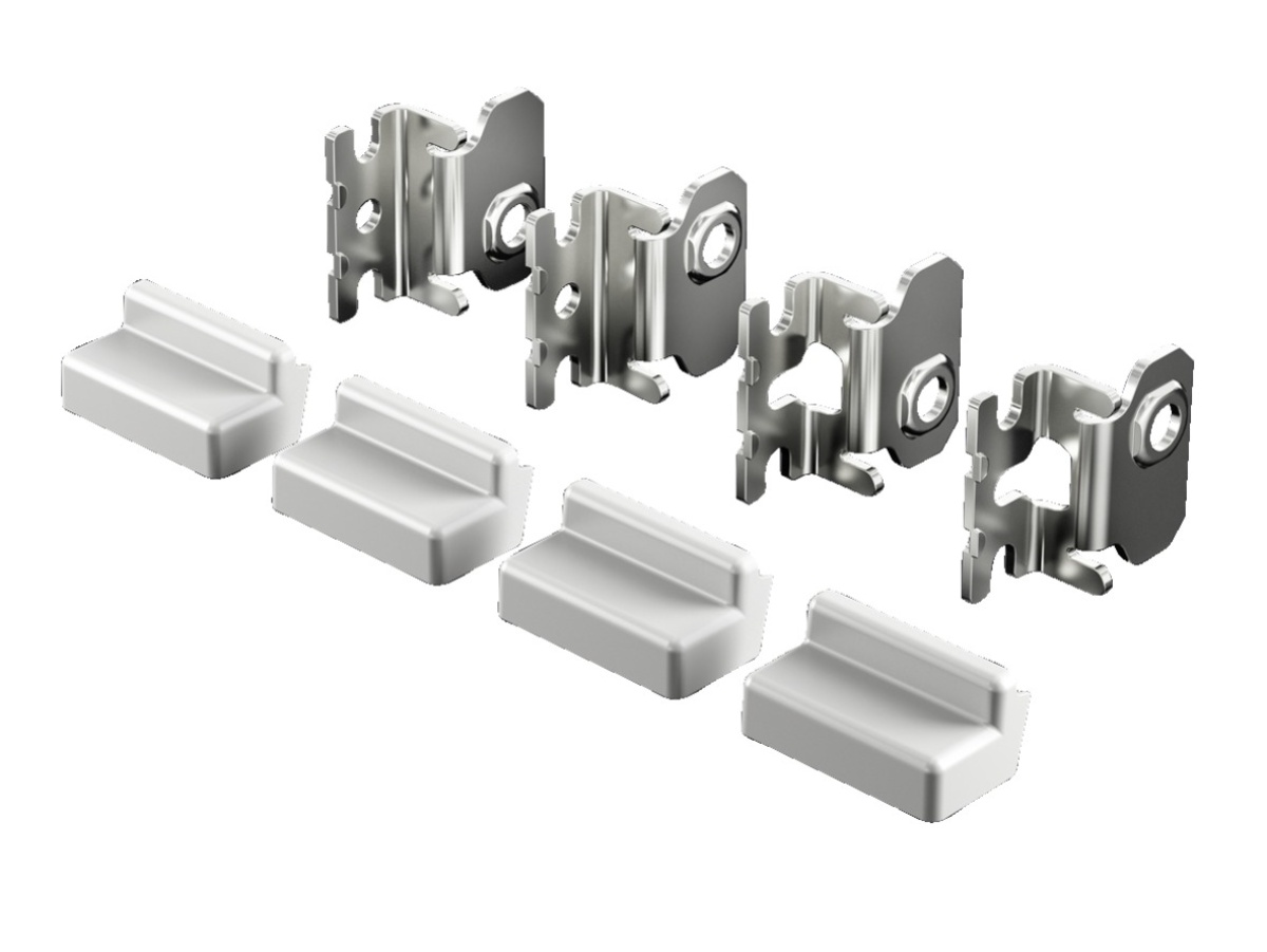 Suporte de parede para AX e KX em aço inoxidável,1.4301 AISI 304 distância da parede de 20 mm