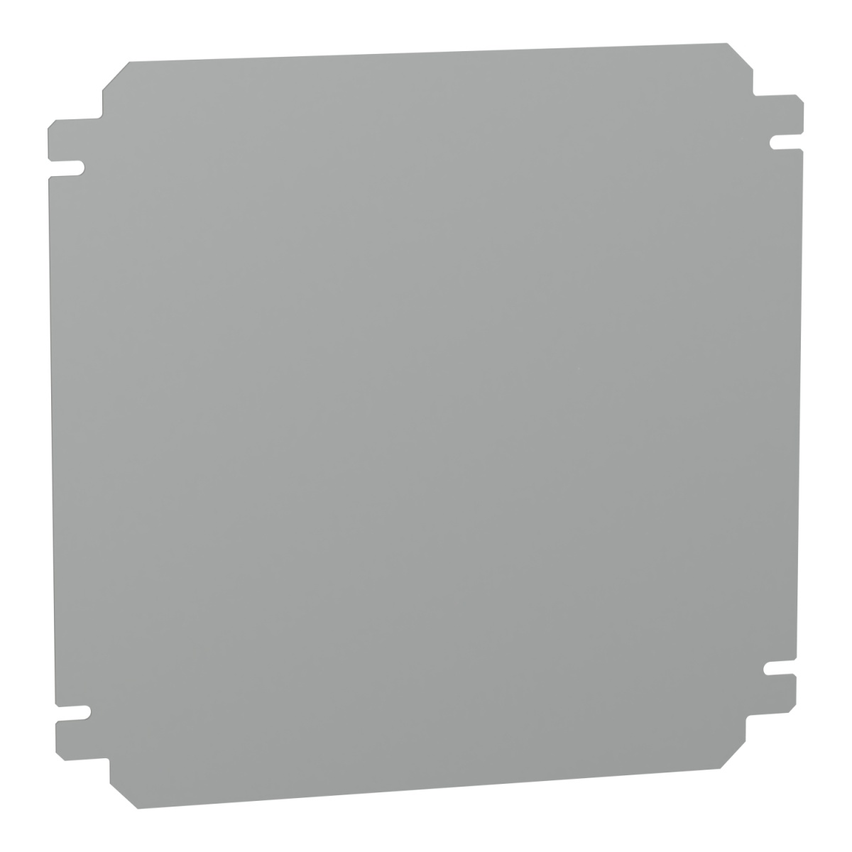 Plain mounting plate H300xW300mm made of galvanised sheet steel