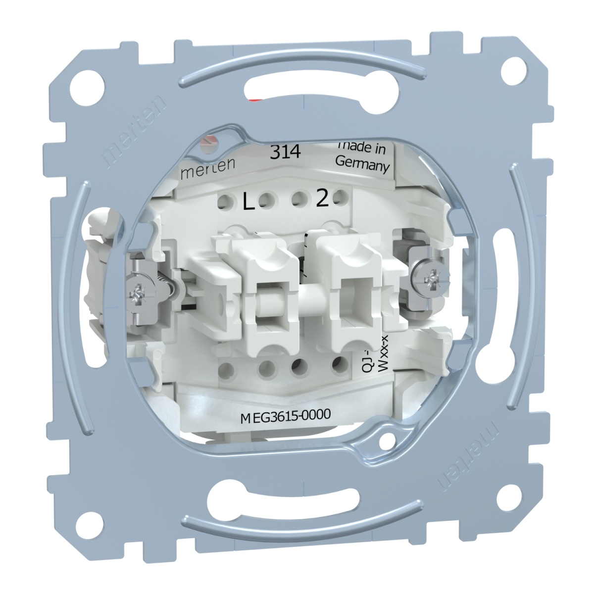 Comutador de lustre 16AX, terminais sem parafusos,