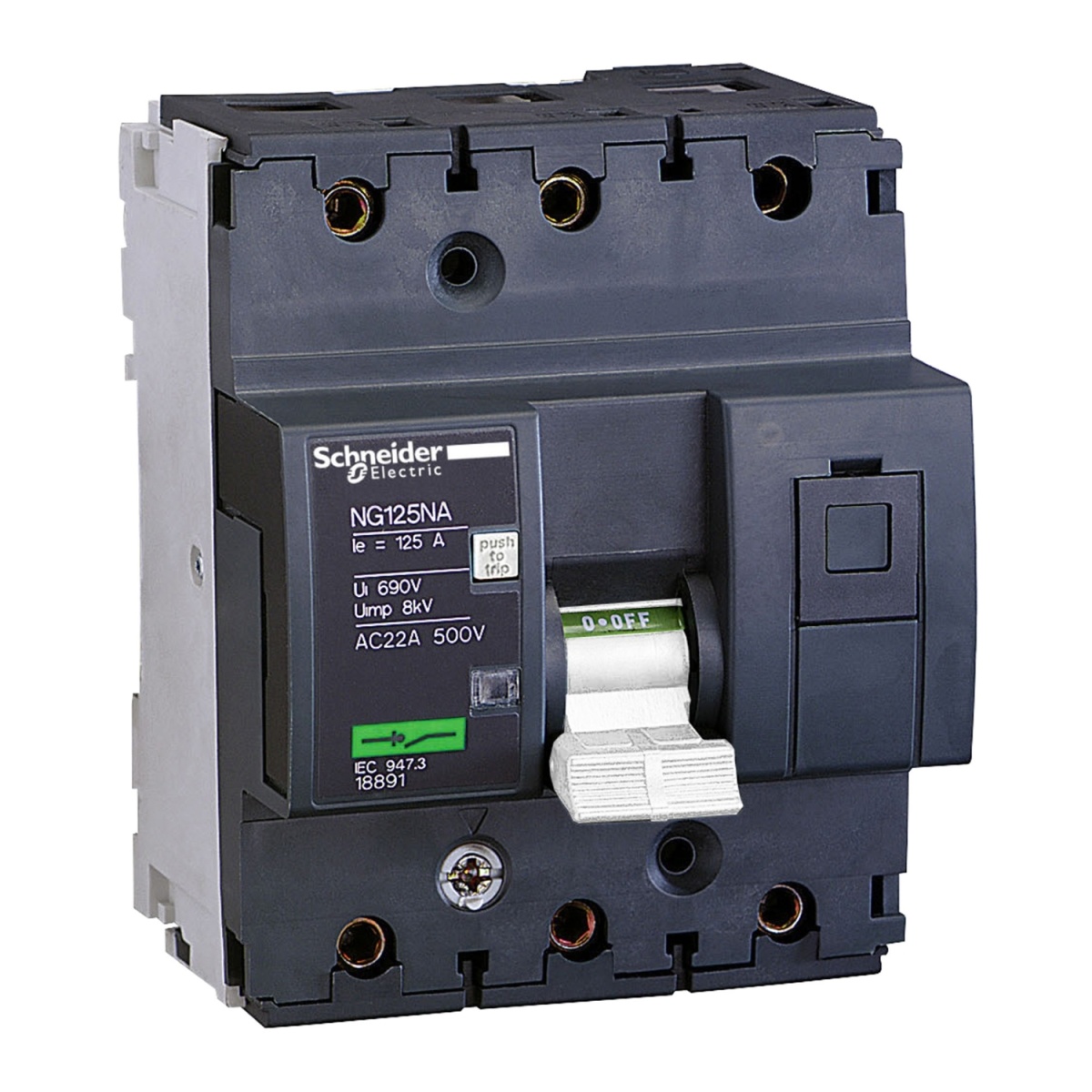 interruptor NG125NA, 3P, 63A