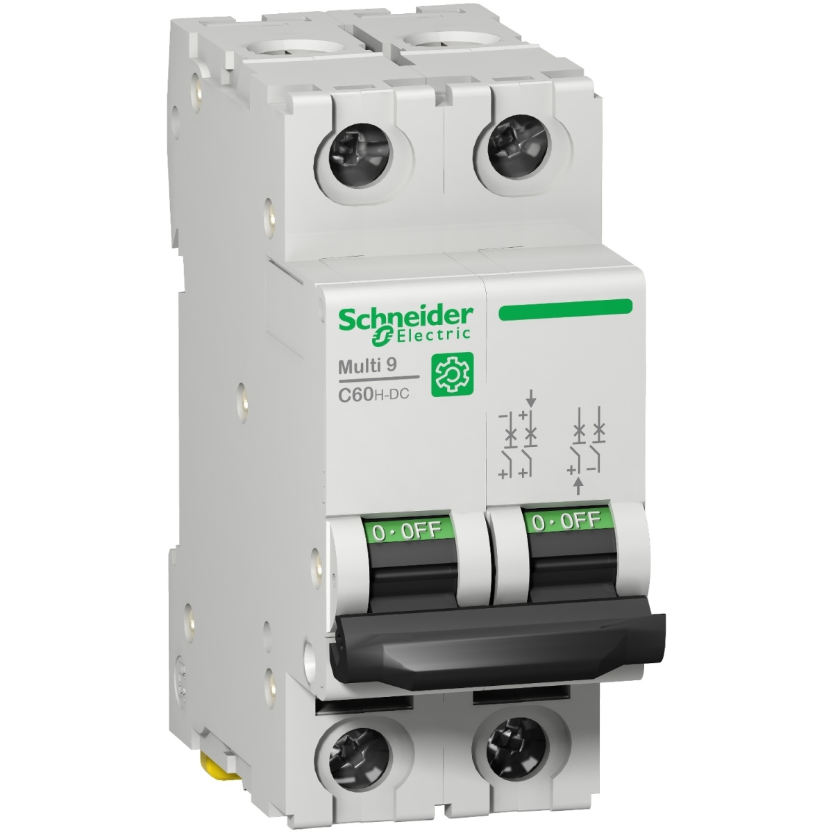 Multi 9 - C60H-DC - MCB - 2P - 10 A - C Curve - 500 V DC - 10 kA