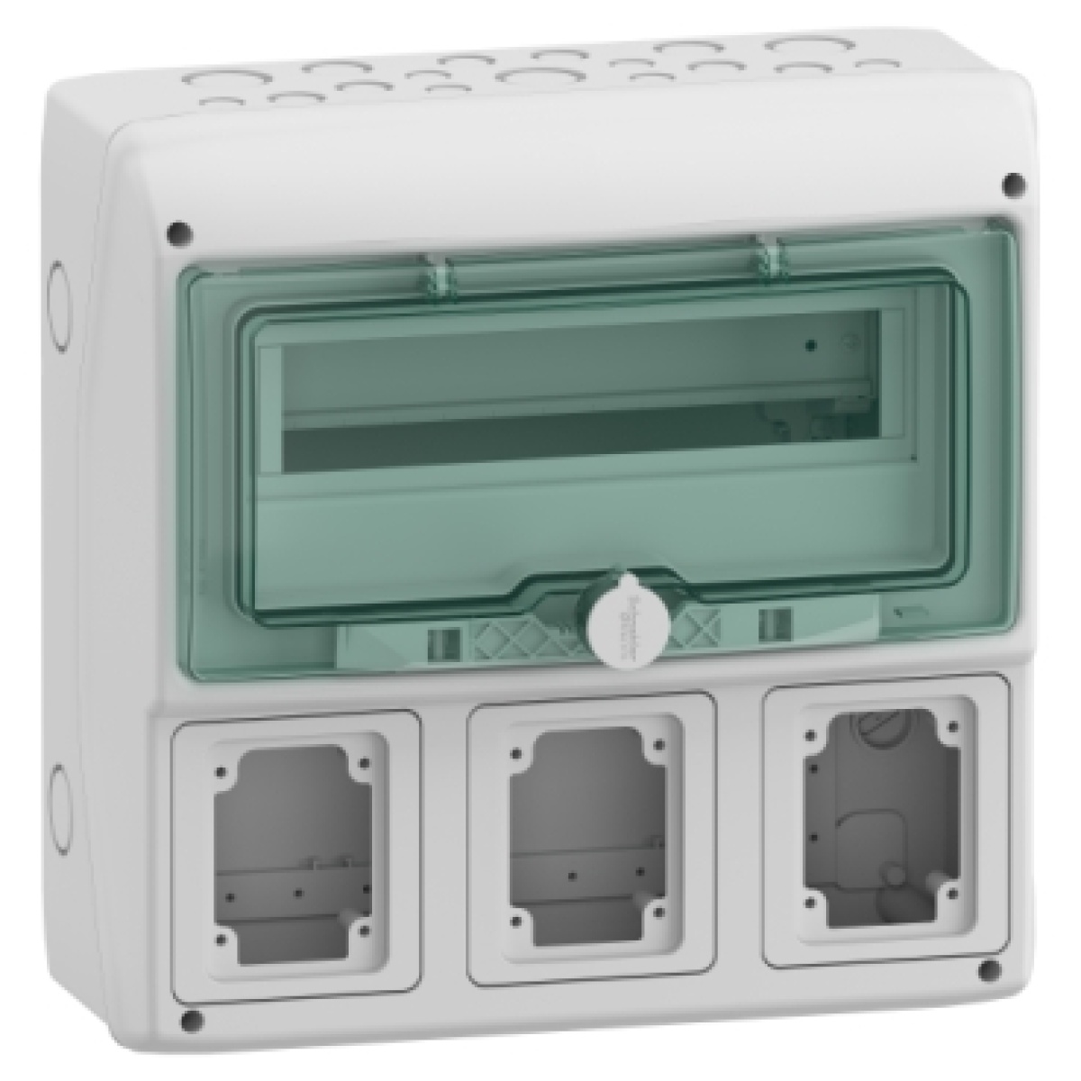 Mureva - Quadros para tomadas - 3 aberturas - 1x12 módulos