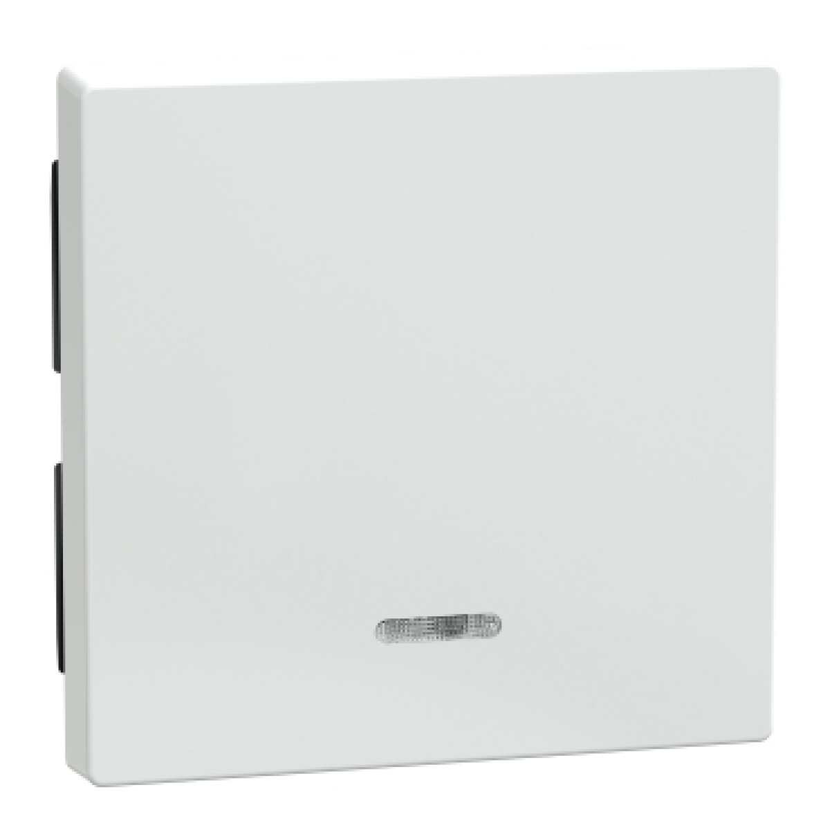 M-Elegance - Tecla simples com visor - Branco ativo
