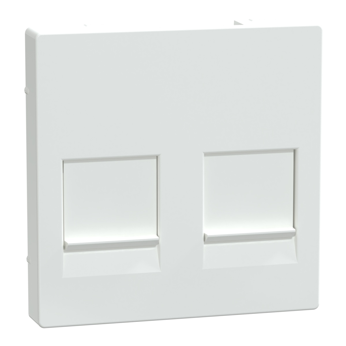 M-Elegance - Centro de tomada RJ45 para ligadores com tampa deslizante - Branco ativo