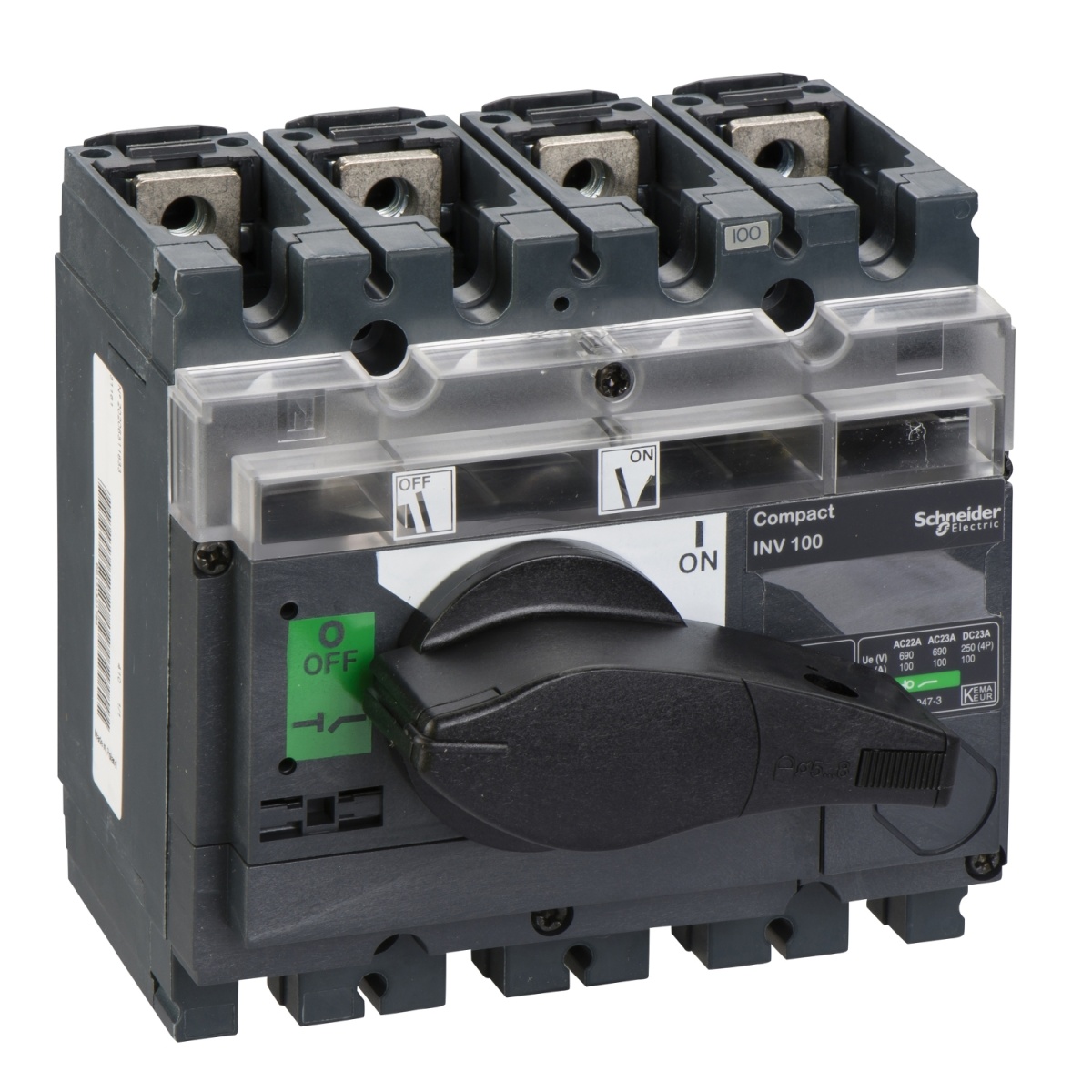 interruptor seccionador Interpact INV100 - 100 A - 4 pólos