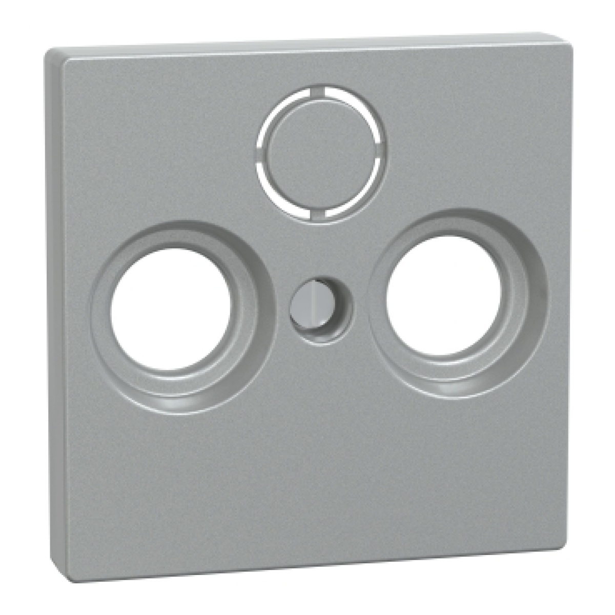 M-Elegance - Centro de tomada TV-FM-SAT - Alumínio