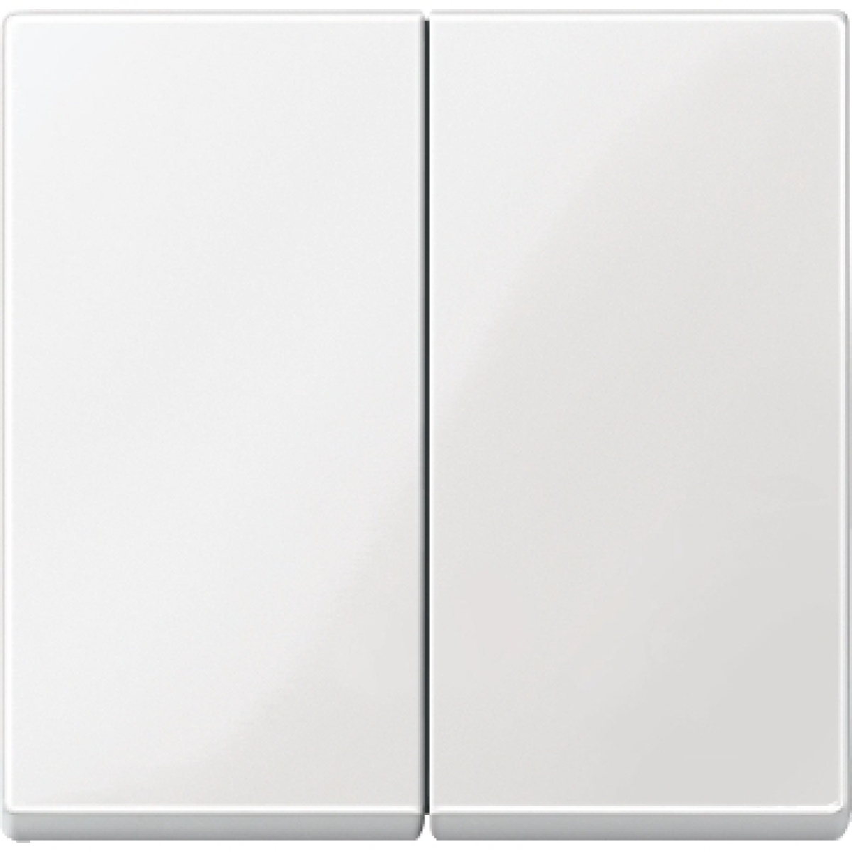 M-Elegance - Tecla dupla - Branco brilhante