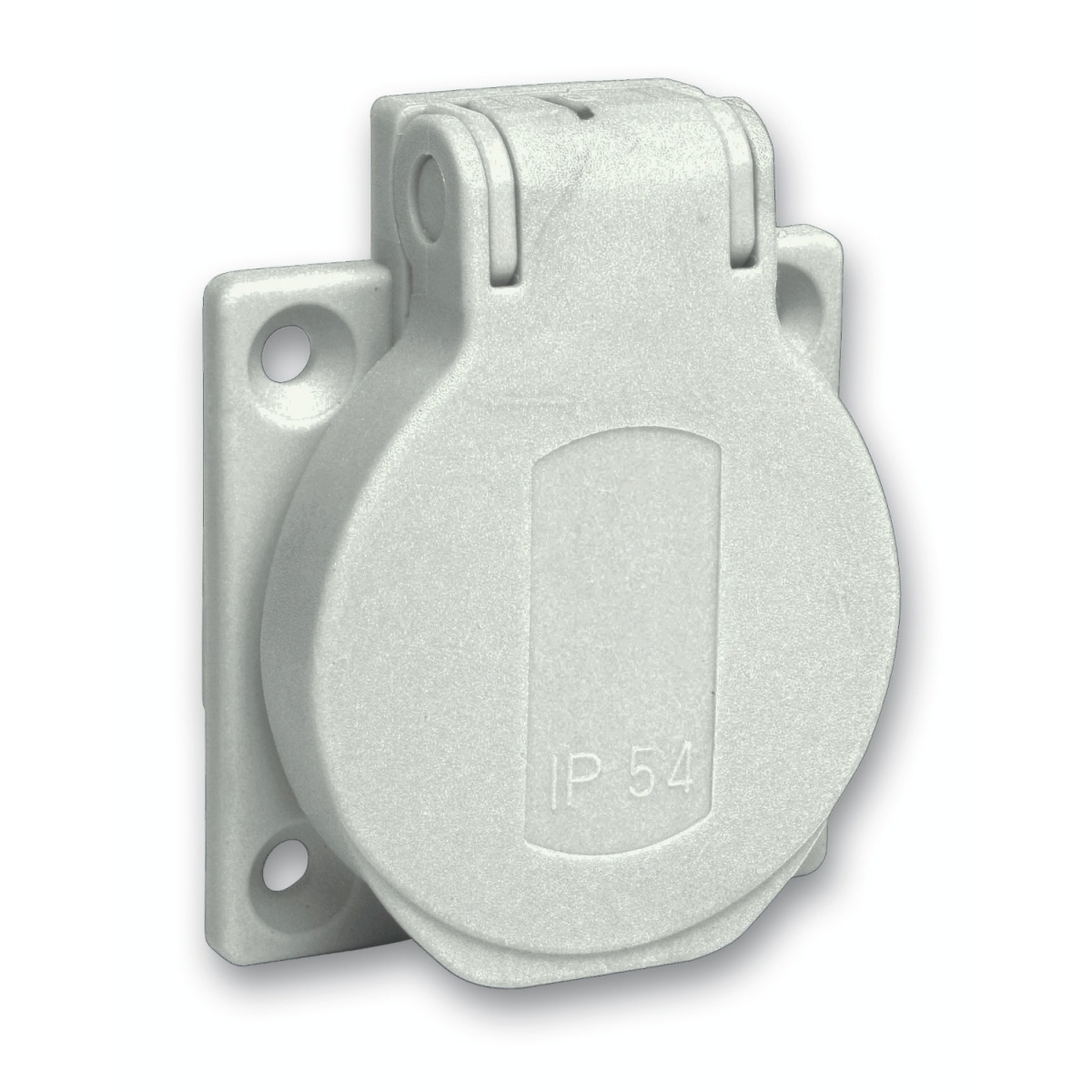 PratiKa socket - grey - 2P  E - 1016 A - 250 V - German - IP54 - flush - back