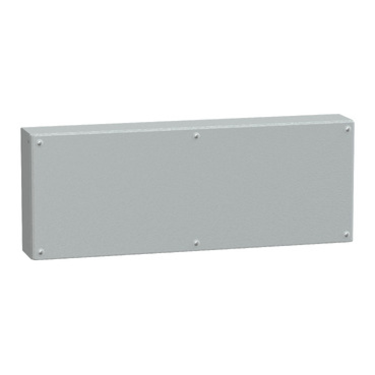 Metal industrial box plain door H300xW800xD120 IP66 IK10 RAL 7035