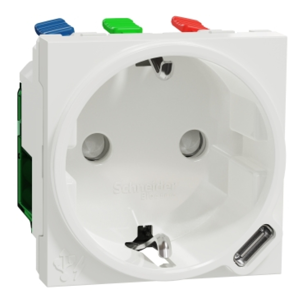 Nova Unica - Tomada 2PT e USB C - Branco