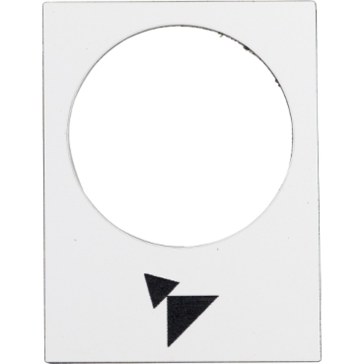 Legenda - 30 x 40 mm - branco   -para a frente, lento-rápido