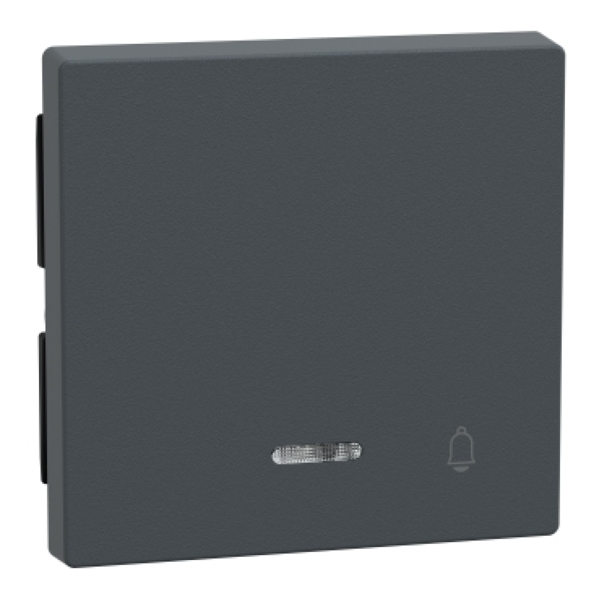 M-Elegance - Tecla simples "campainha" com visor - Antracite