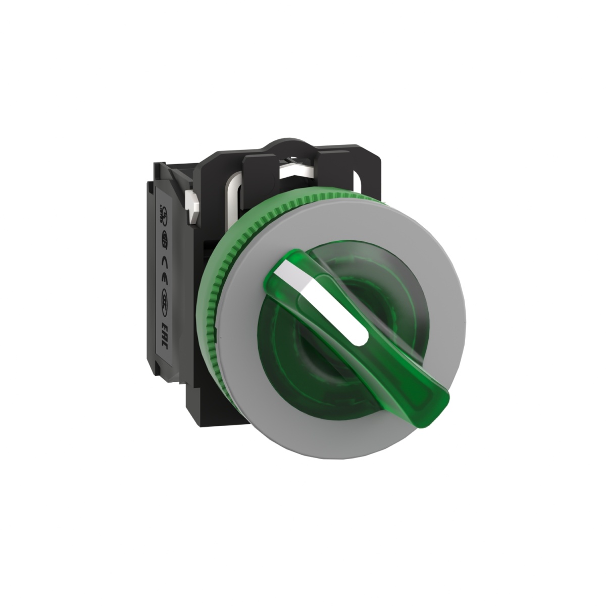 selector flush   luminosous verde 2 posições fijas 120 vca 1