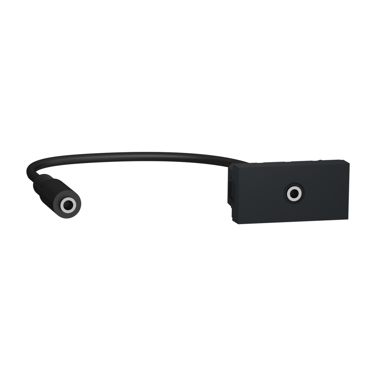 Nova Unica - Tomada Minijack 3,5 mm 1 mód. - Antracite