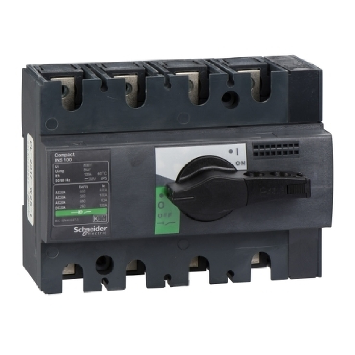 Interruptor seccionador Interpact INS100 - 4 pólos - 100 A