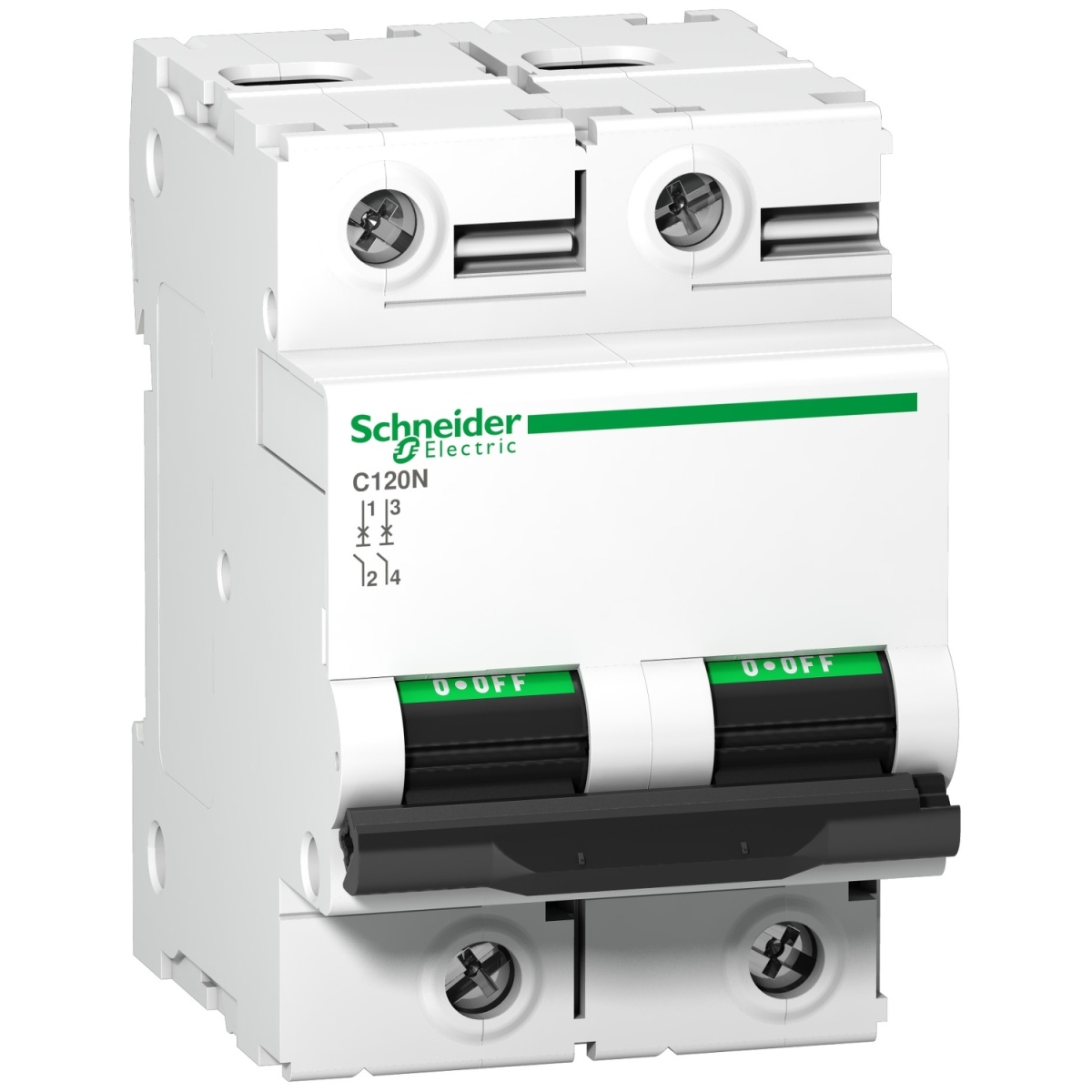 C120N - circuit breaker - 2P - 80A - C curve