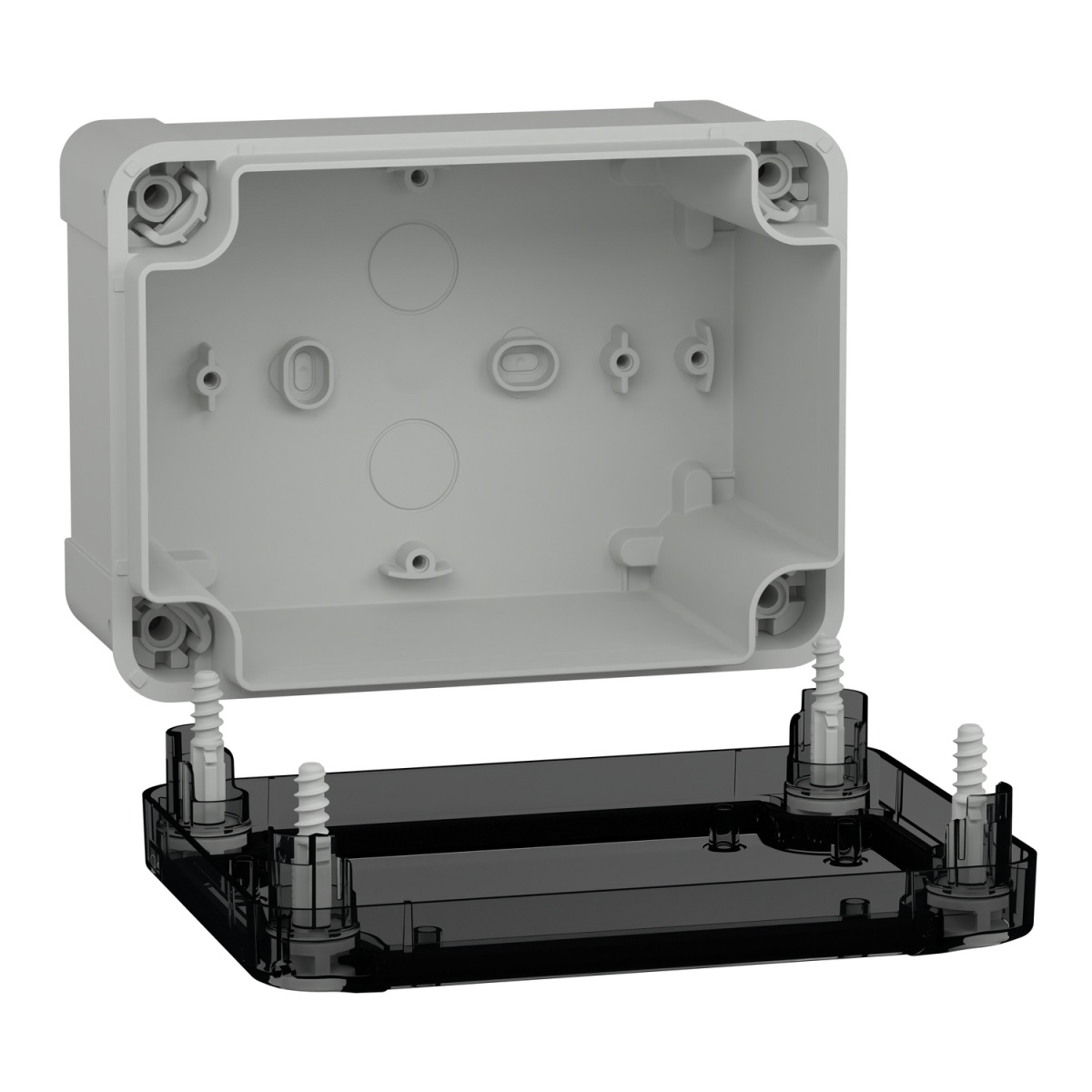 PC box IP66 IK08 RAL7035 Int.H150W105D80 Ext.H164W121D87 Transp.cover H20