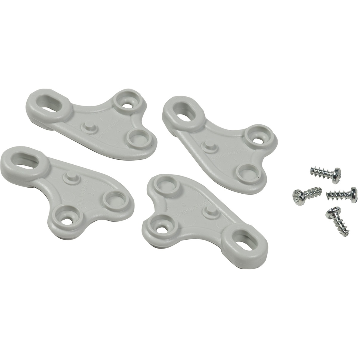Fixing lugs in thermoplastic PC and screws. for boxes  H150xL150 mm.
