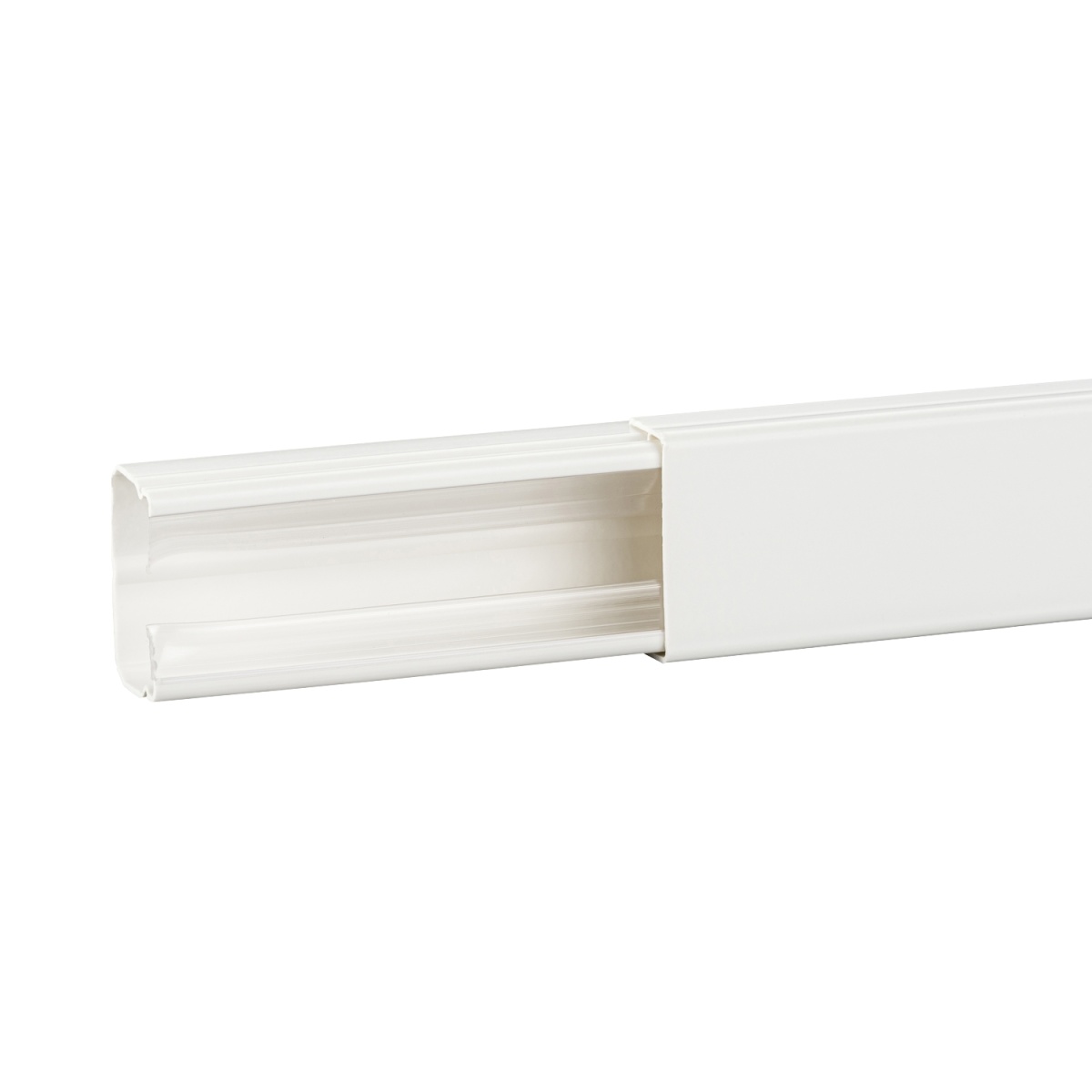 Dexson - calha - 40x25 mm - 1 compartimento - s adesivo - PVC - branco