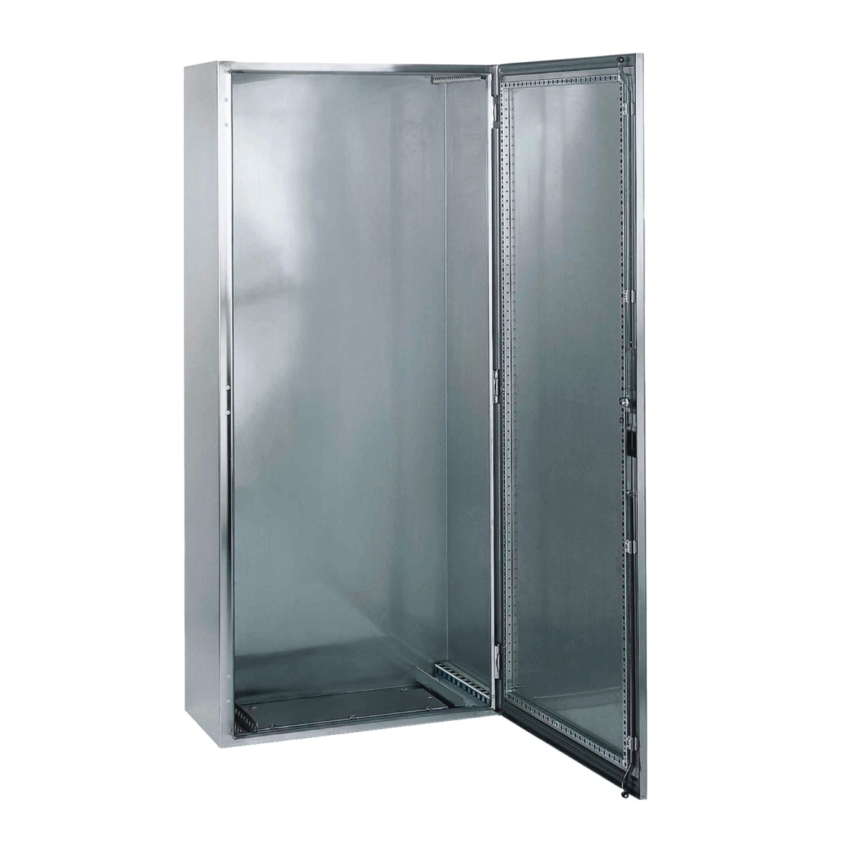 SMX 316L stainless monobloc enclosure, H2000xW1200xD500mm, Scotch Brite finish.