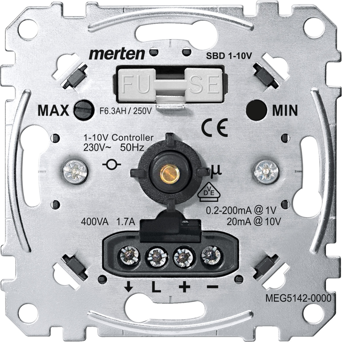 Potenciômetro eletrônico 1-10 V, Merten