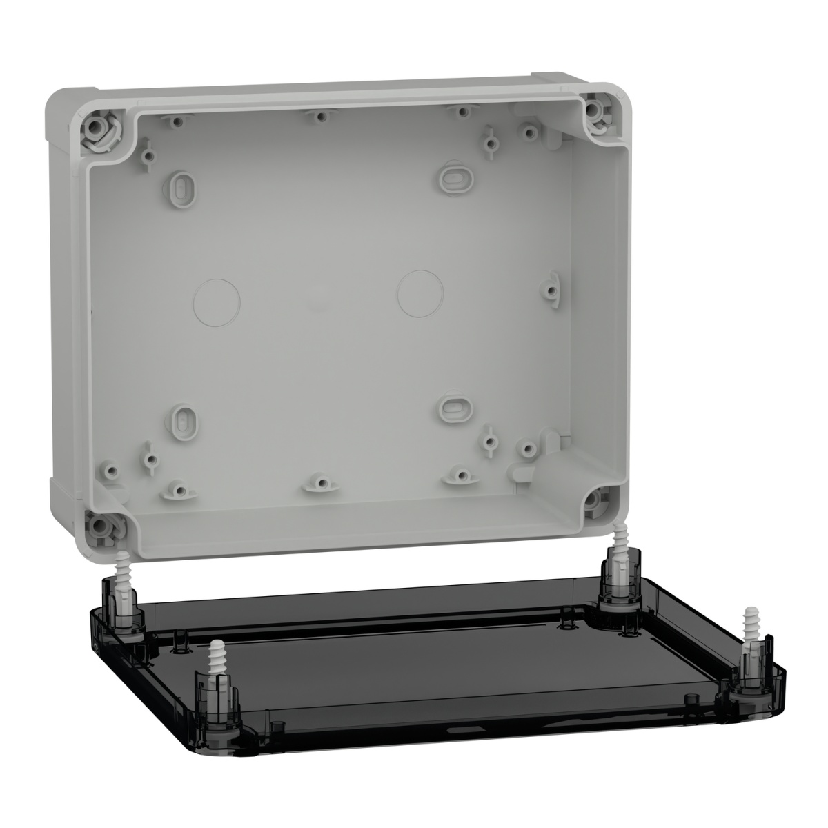 ABS box IP66 IK07 RAL7035 Int.H225W175D80 Ext.H241W194D87 Transp.cover H20