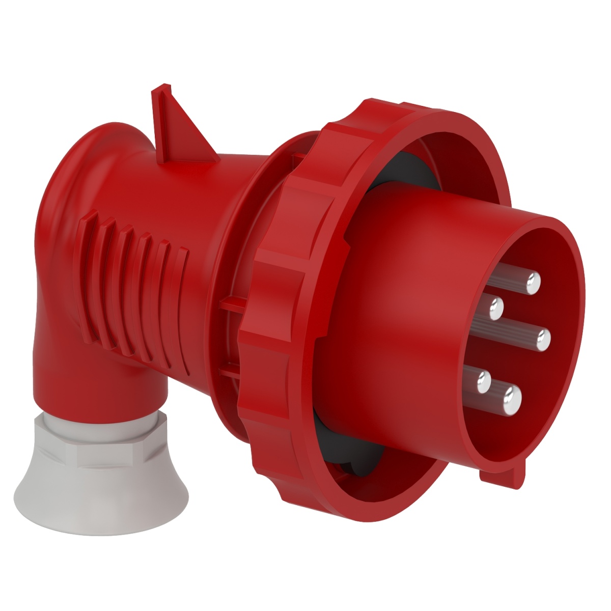 PratiKa wander plug - 90 angled - 32 A - 3P  N  E - 380...415 V AC - IP67