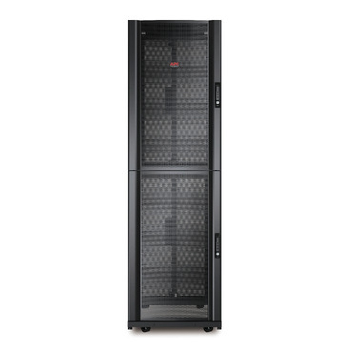Armário NetShelter SX em colocalização 2x20U com 600mm da Largura x 1070mm de Profundidade com Lados, em Preto