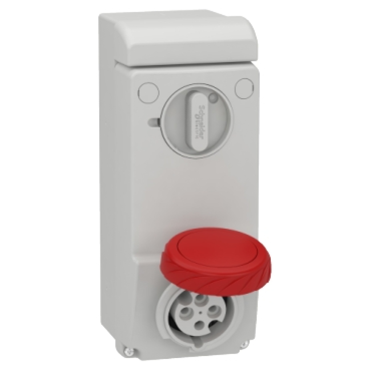 Unika interlocked socket - 16 A - 3P  E - 380...415 V AC - IP65 - wall