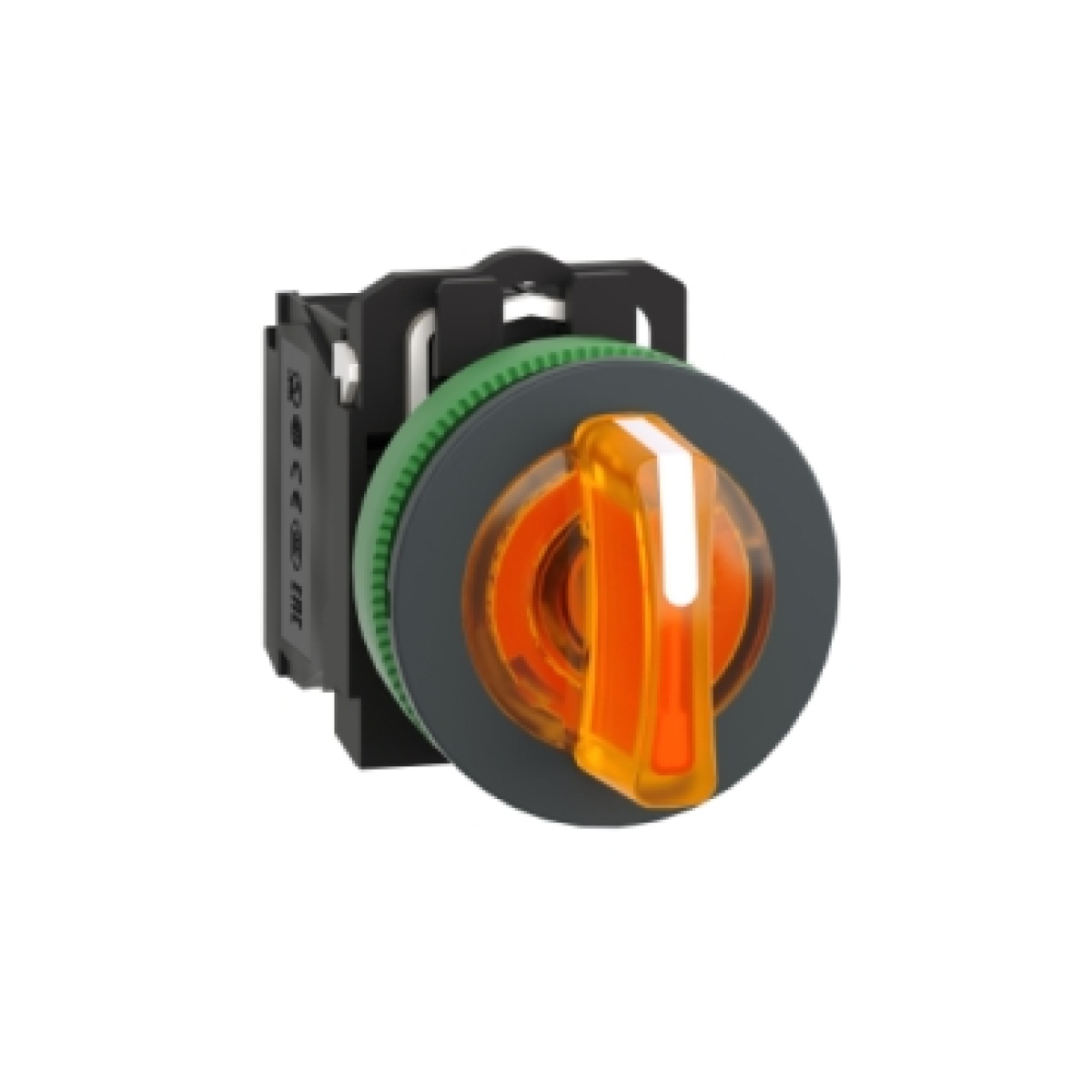 selector flush   luminosous  laranja 3 posições fijas 24v ac