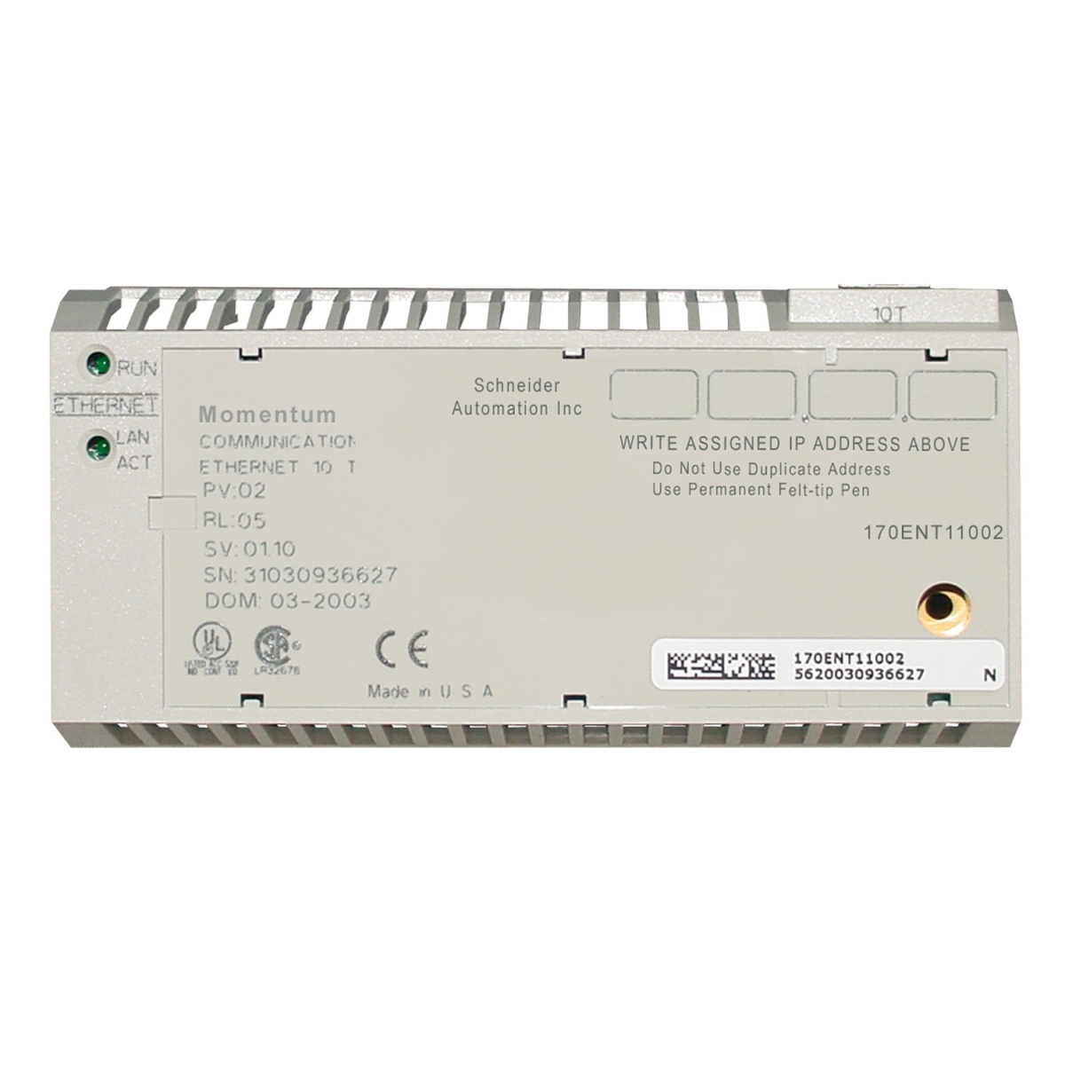 Modicon Momentum - Adaptador de comunicação Ethernet - 10 Mbits