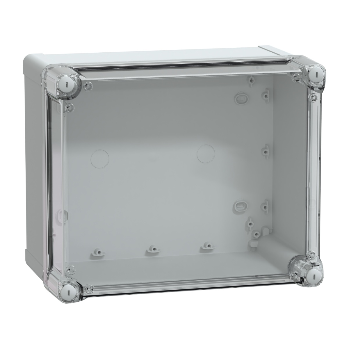 ABS box IP66 IK07 RAL7035 Int.H275W225D160 Ext.H291W241D168 Transp.cover H60