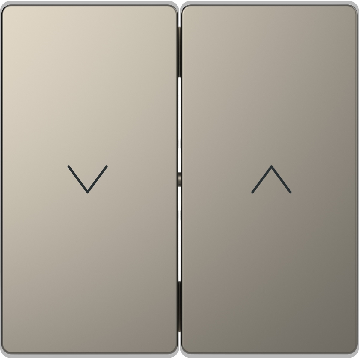 D-Life - Tecla para comandos de estores - Metal níquel