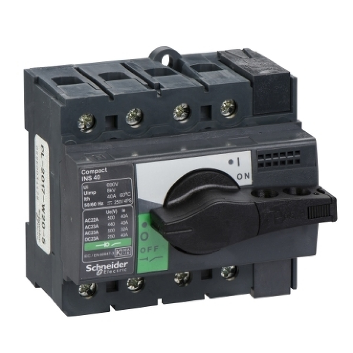 interruptor seccionador Interpact INS40 - 4 pólos - 40 A