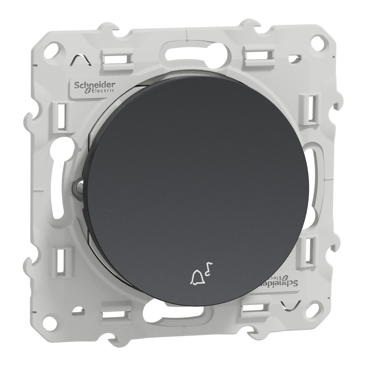 Odace - Botão de pressão - 10AX - Antracite