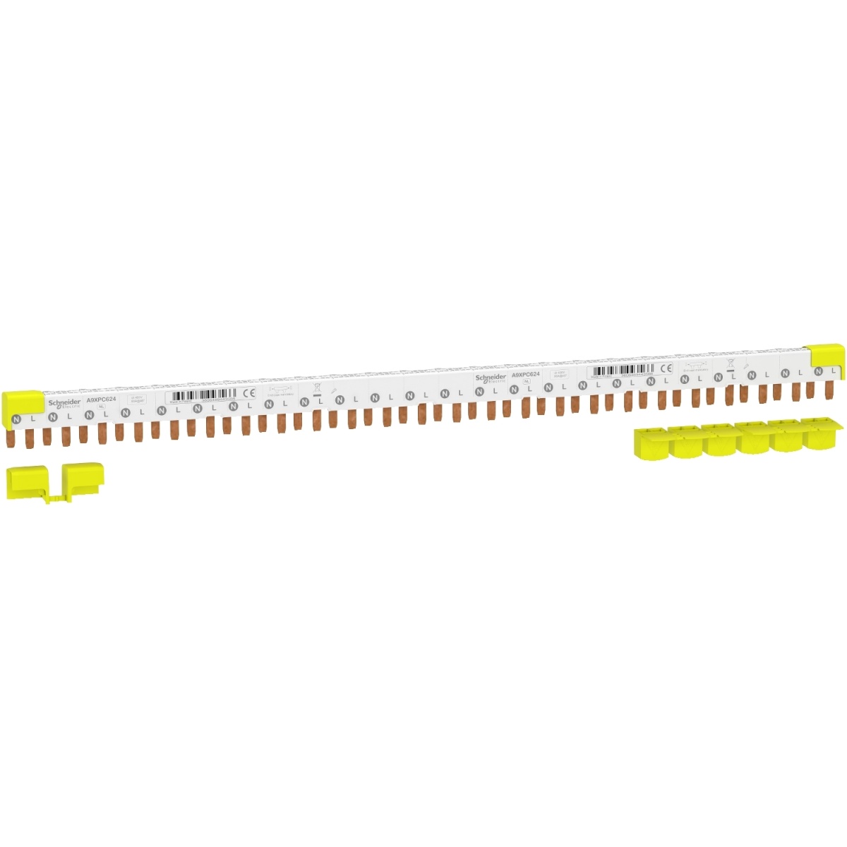 Acti9 iC40 - Pente de ligação 1PN - 24 módulos - 80A
