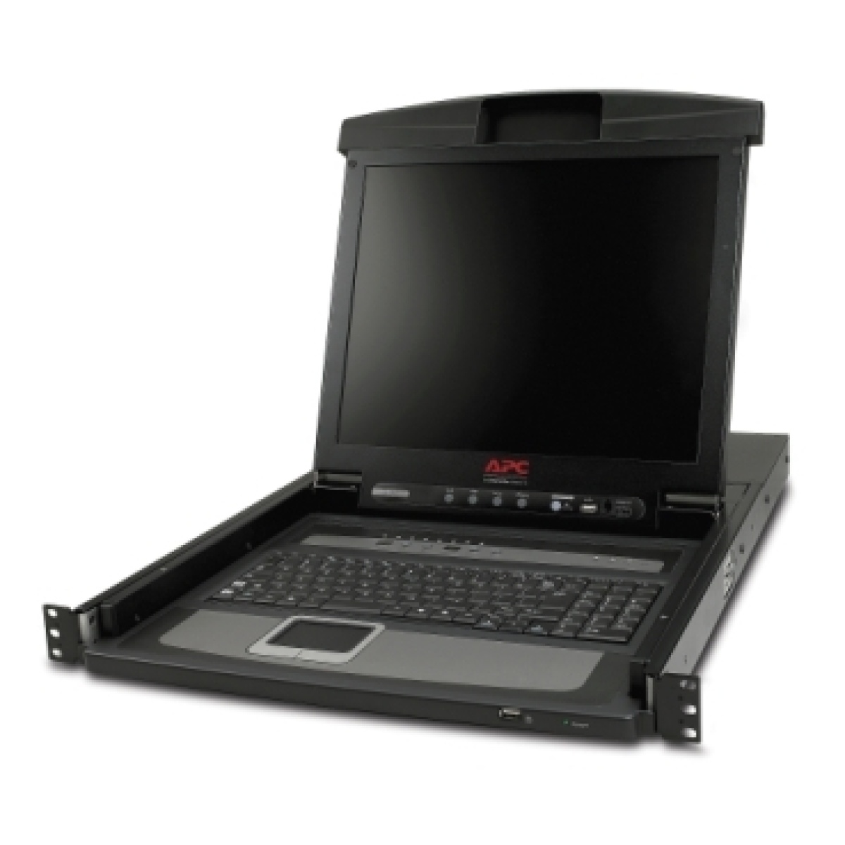 Consola LCD de Bastidor de 17" com Comutador KVM Integrado de 8 Portas Analógico