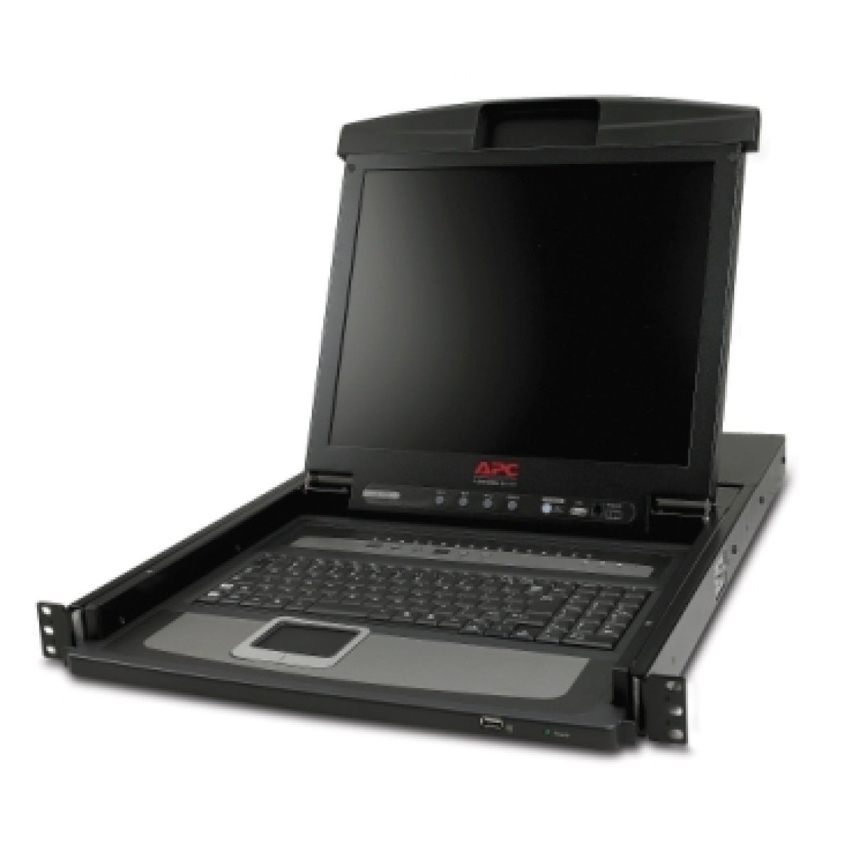 Consola LCD de Bastidor de 17" com Comutador KVM Integrado de 16 Portas Analógico