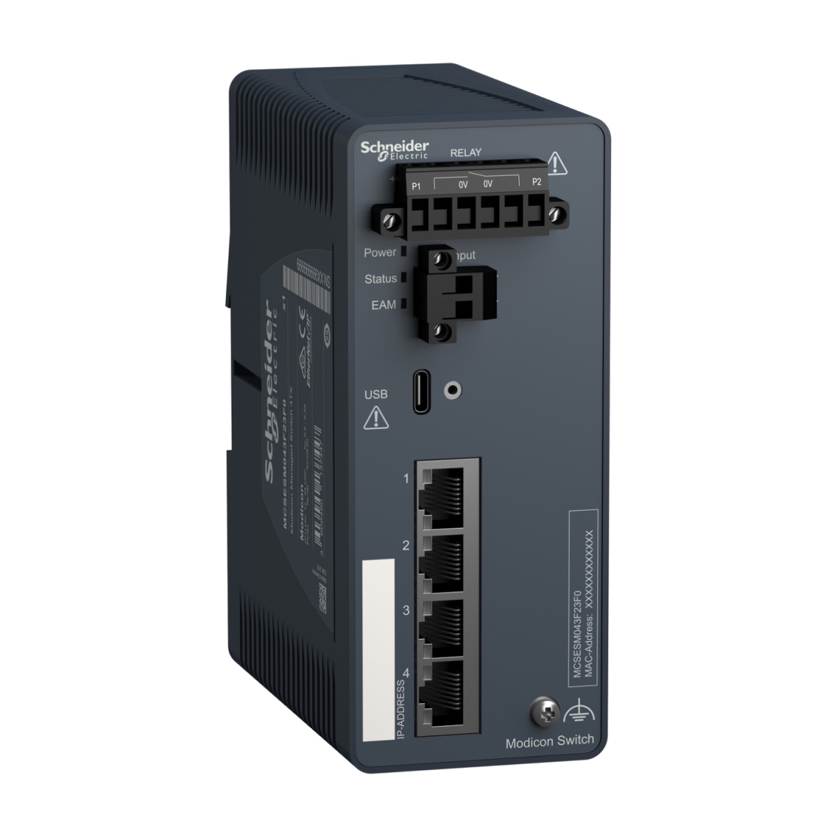 Modicon Managed Switch - 4 portos para cobre