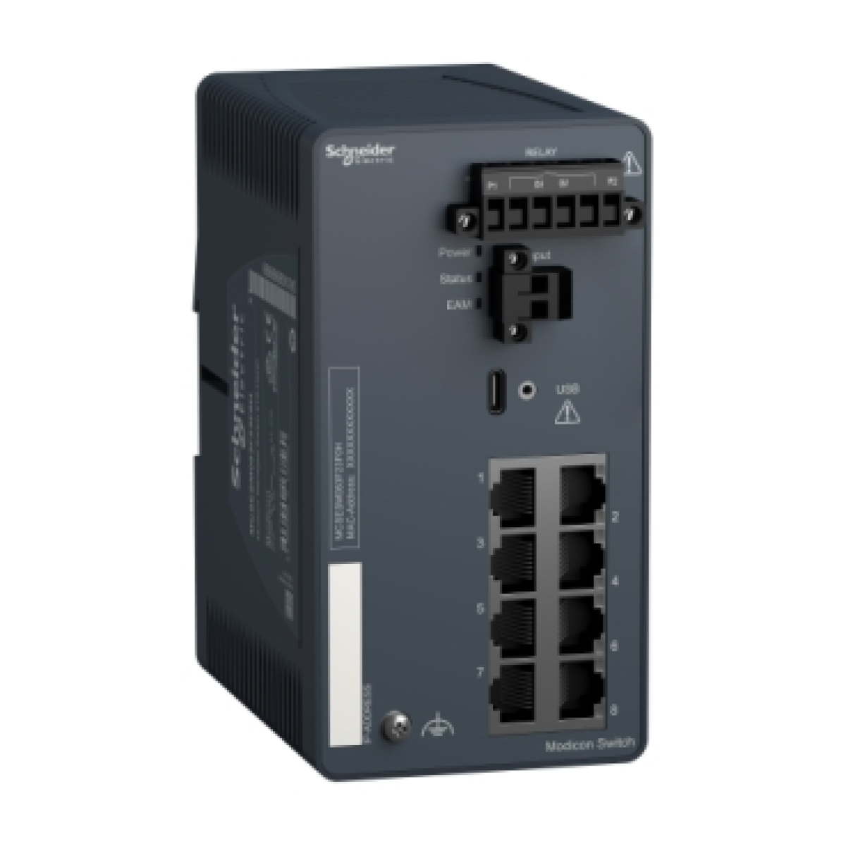 Modicon Managed Switch - 8 portos para cobre - Duro