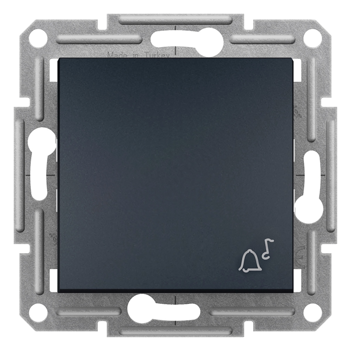 Asfora - Botão de pressão "campainha" - 10A - Antracite