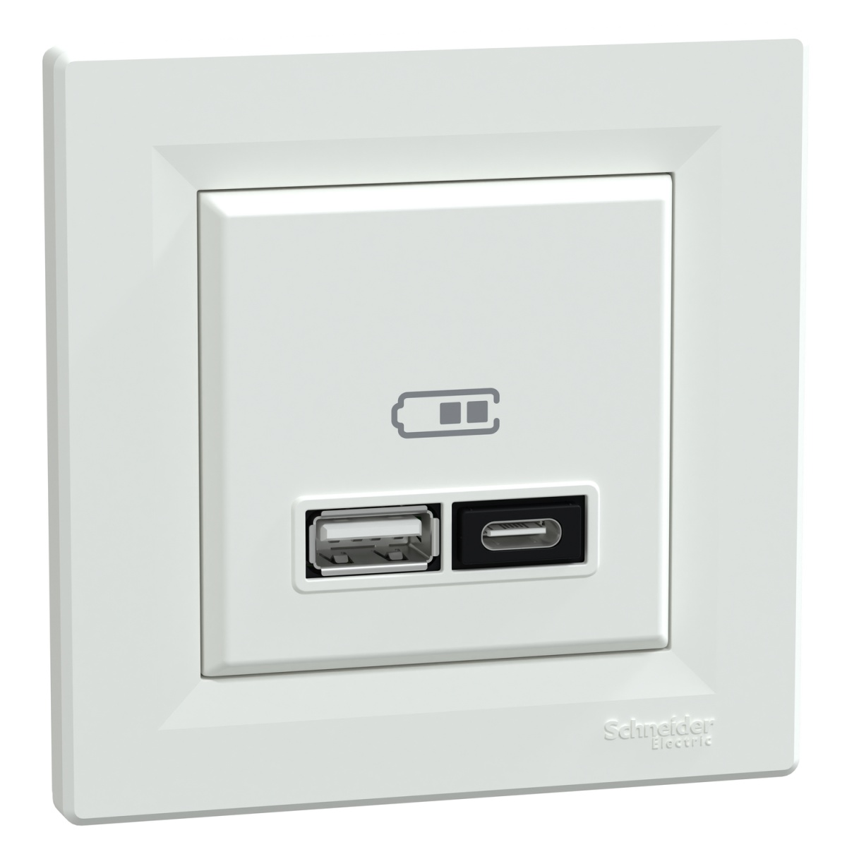 Asfora - Tomada USB AC 21W - Branco