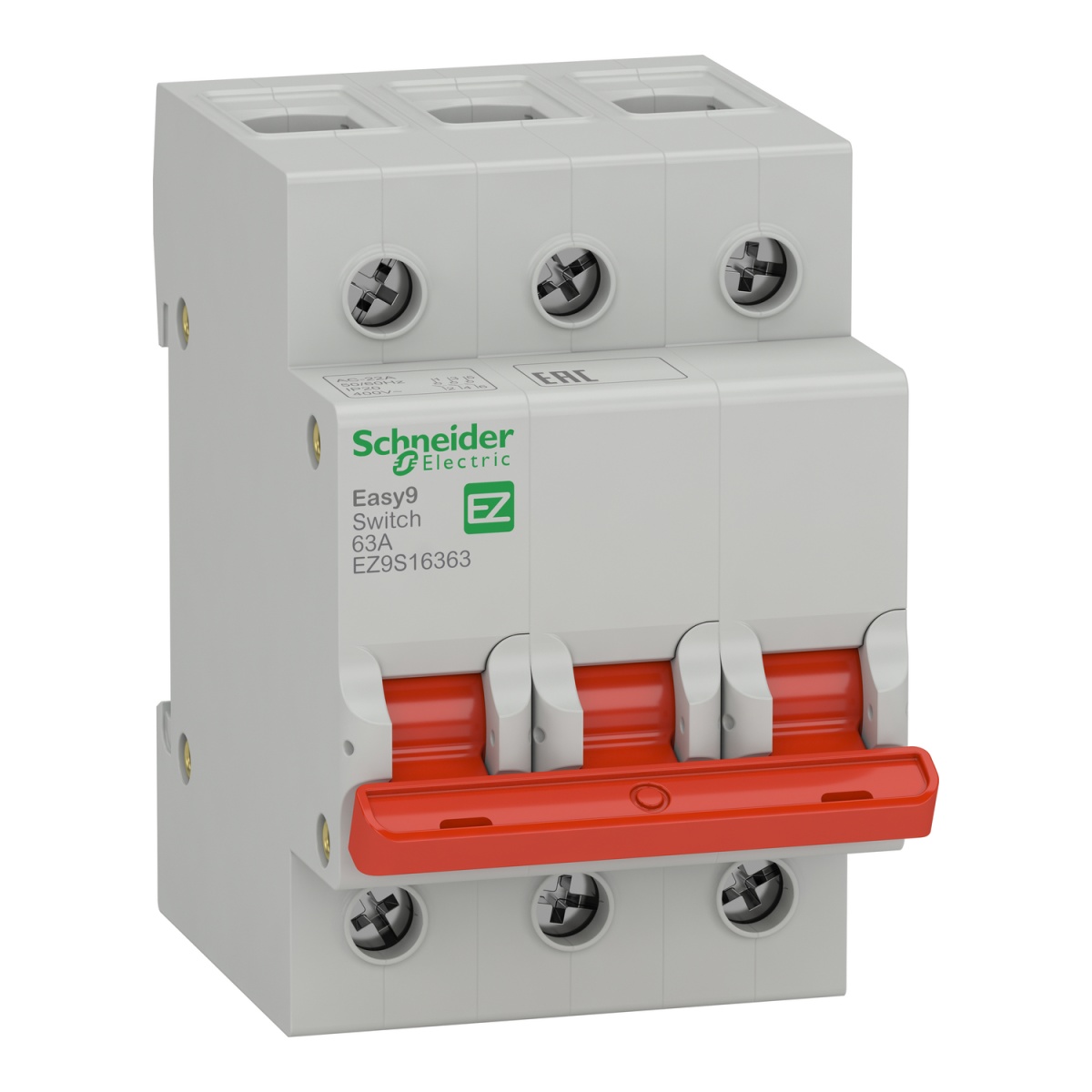 Rasy9, Interruptor seccionador - 3P - 63 A - 400 V