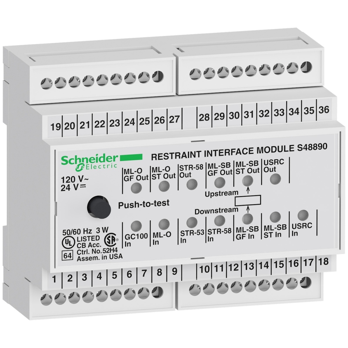 Restraint Interface module RIM 120 V AC
