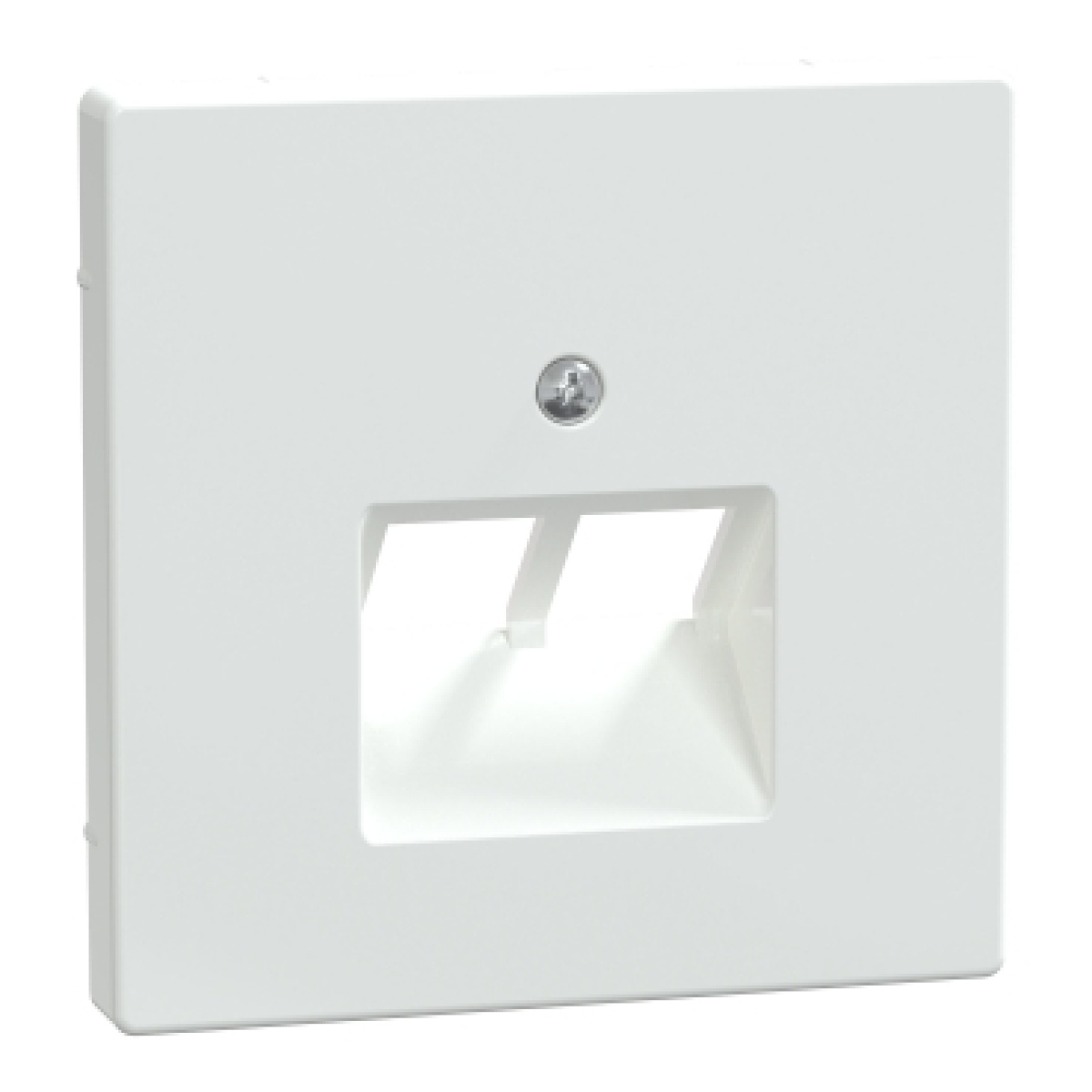 tecla central para mecanismo RJ45, 2 elementos, branco, design de sistema
