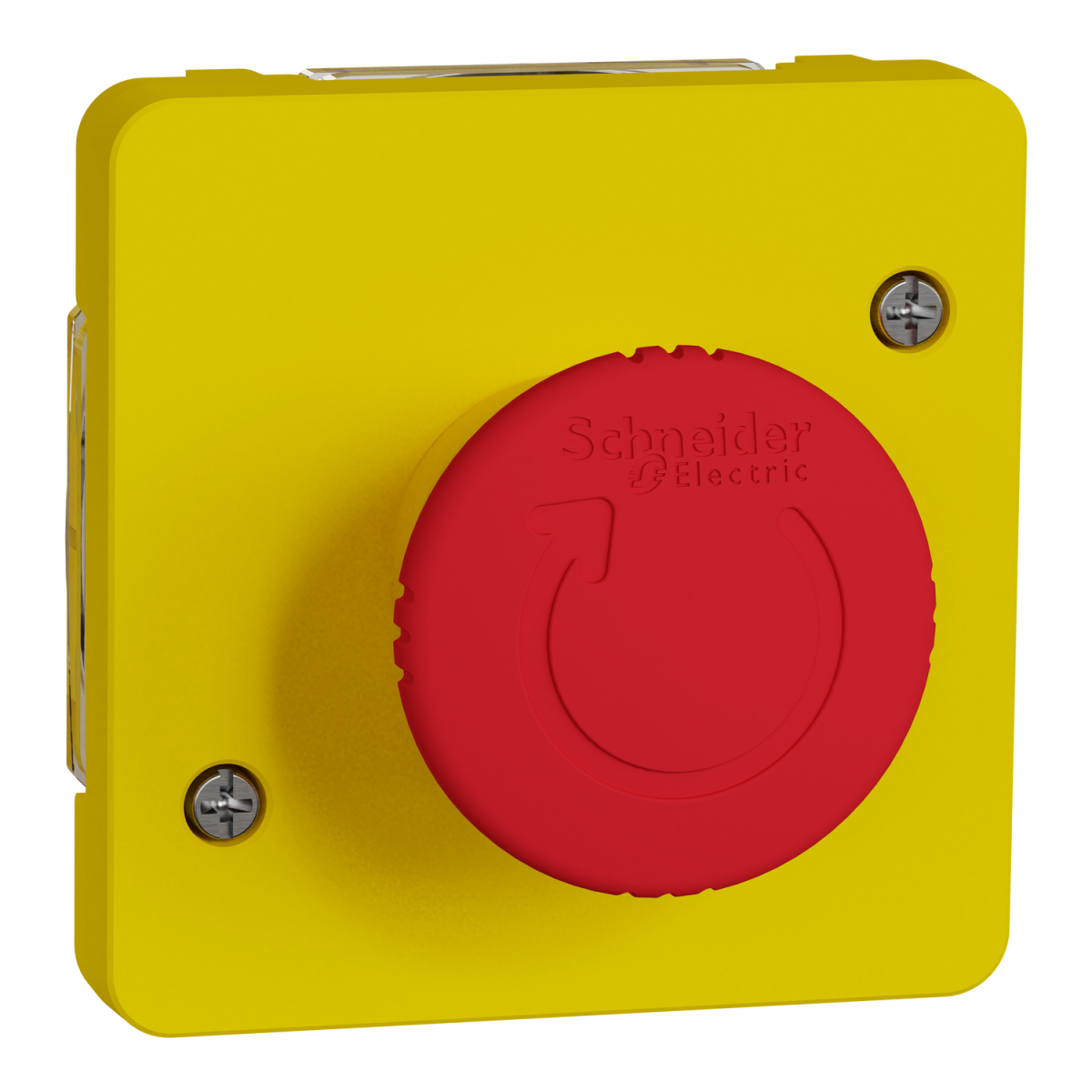 Mureva Styl - Interruptor de emergência por comando rotativo - encastrarsaliente - IP55 - 3A - Amarelo