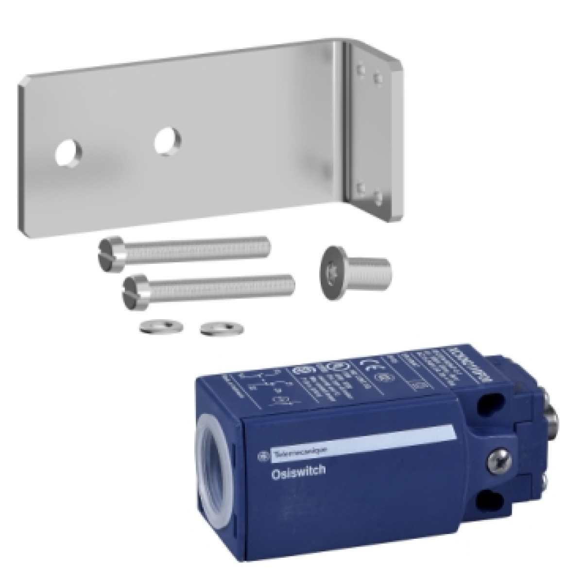 Door switch for SPACIAL WM enclosure. NC contact on lock, 10 A500 V.