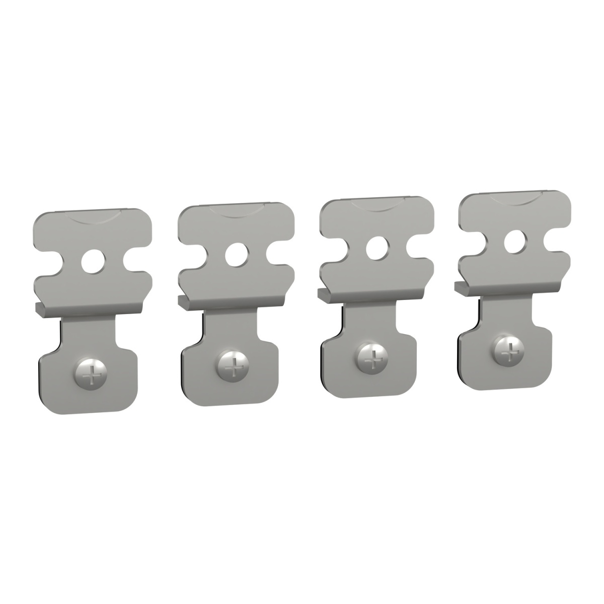 Set of 4 wall fixing lugs, made of steel. For Spacial S3D & CRNG enclosure