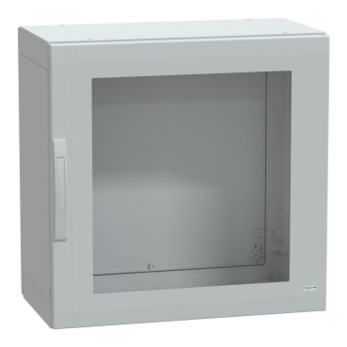 Floor standing encl. polyester vers.PLA compl.sealed 750x750x420 IP65 glazed